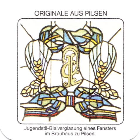 plzen pl-cz urquell orig karas 4b (quad185-jugendstil bleiverglasung)